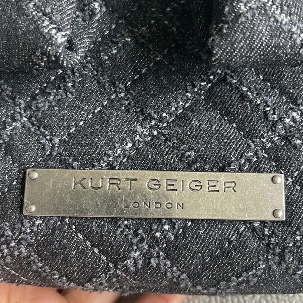 Kurt Geiger Brixton belt bag denim black NWT - Picture 8 of 12